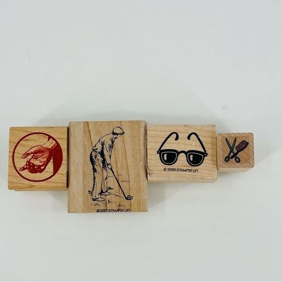 Rubber Stamp Bundle Of 10 Stamps For Scrapbooking Crafting - Picture 5 of 11